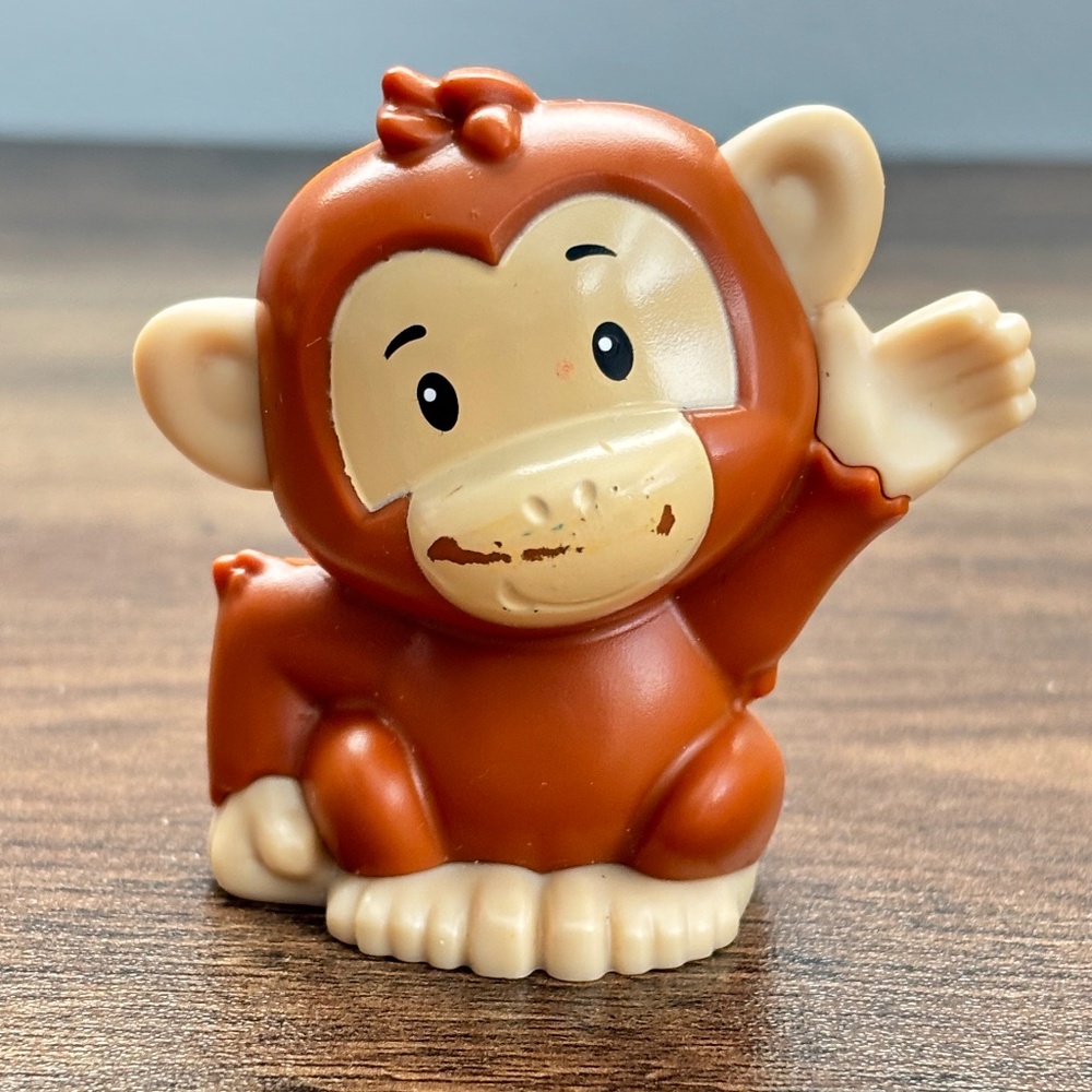 Fisher Price Little People Light Brown Monkey Zoo Safari Toy Animal Figure 2018